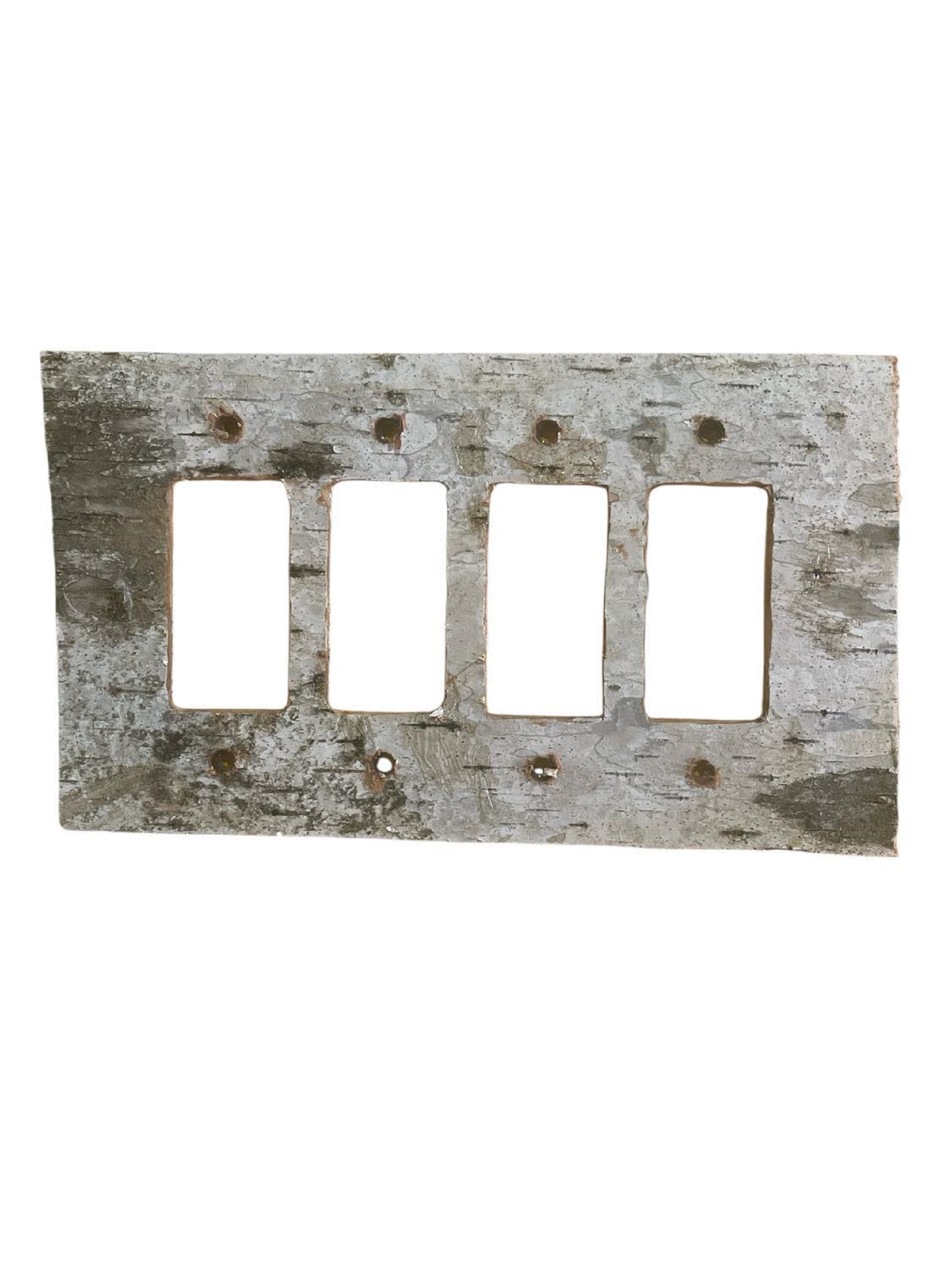 Birch Bark -No Sticks-Switch Plate, Receptacle and Rocker Plate Covers