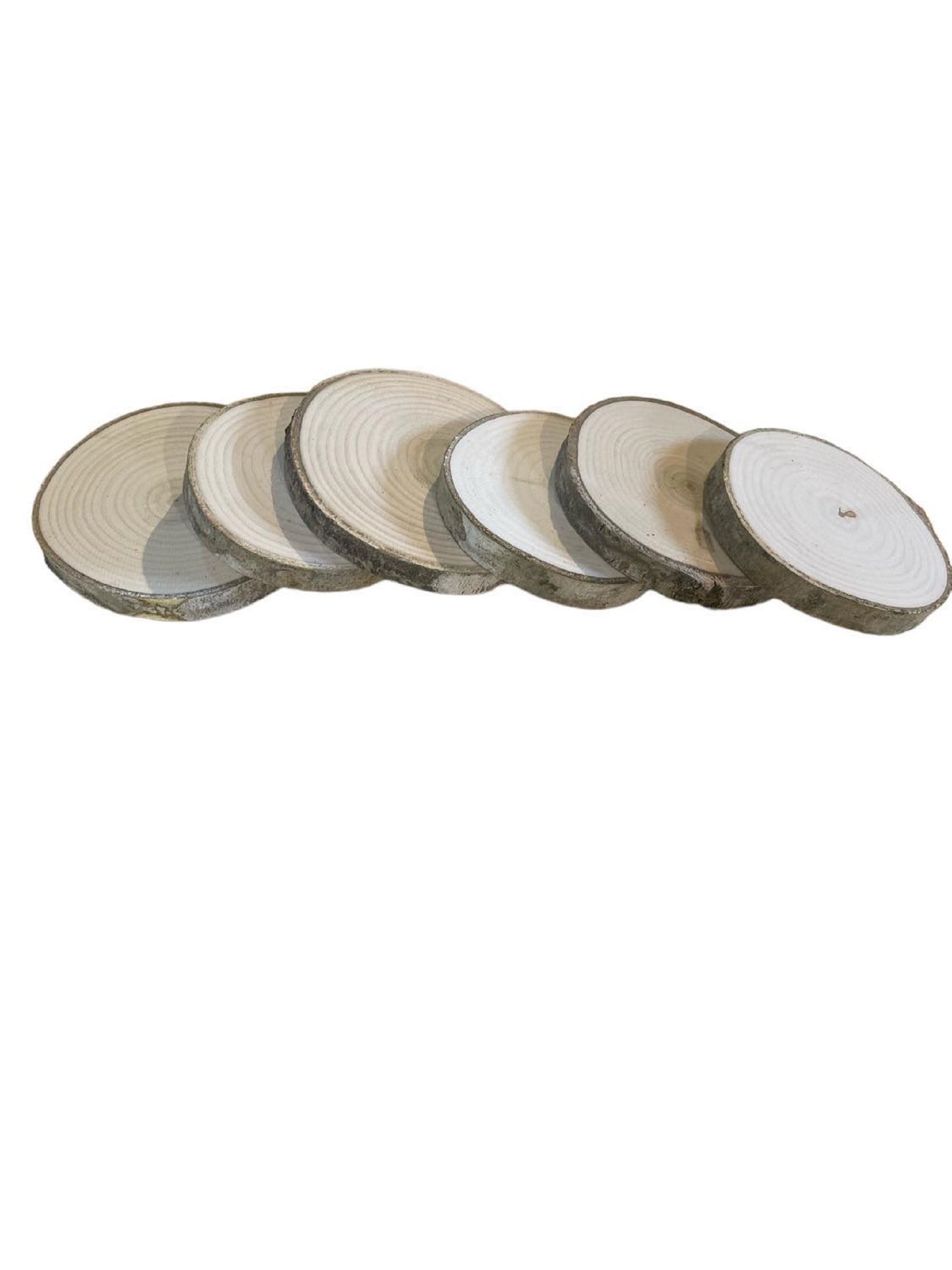 Aspen Wood Slices 3 1/2" to 4" x 1/2" thick. Kiln Dried & Wholesale