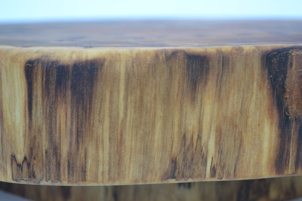 Rustic Lazy Susan Hand Crafted with Log Slices No Bark Turn Table