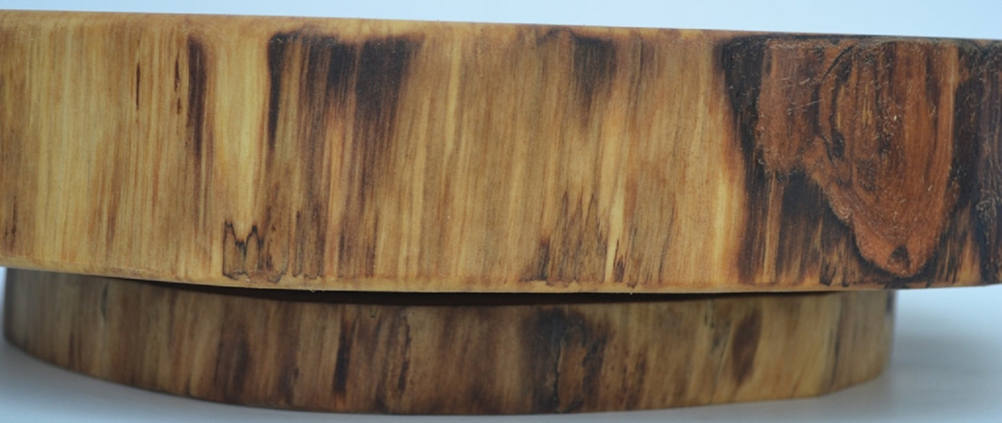 Rustic Lazy Susan Hand Crafted with Log Slices No Bark Turn Table