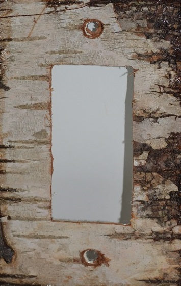 Birch Bark -No Sticks-Switch Plate, Receptacle and Rocker Plate Covers