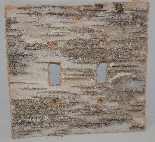 Birch Bark -No Sticks-Switch Plate, Receptacle and Rocker Plate Covers