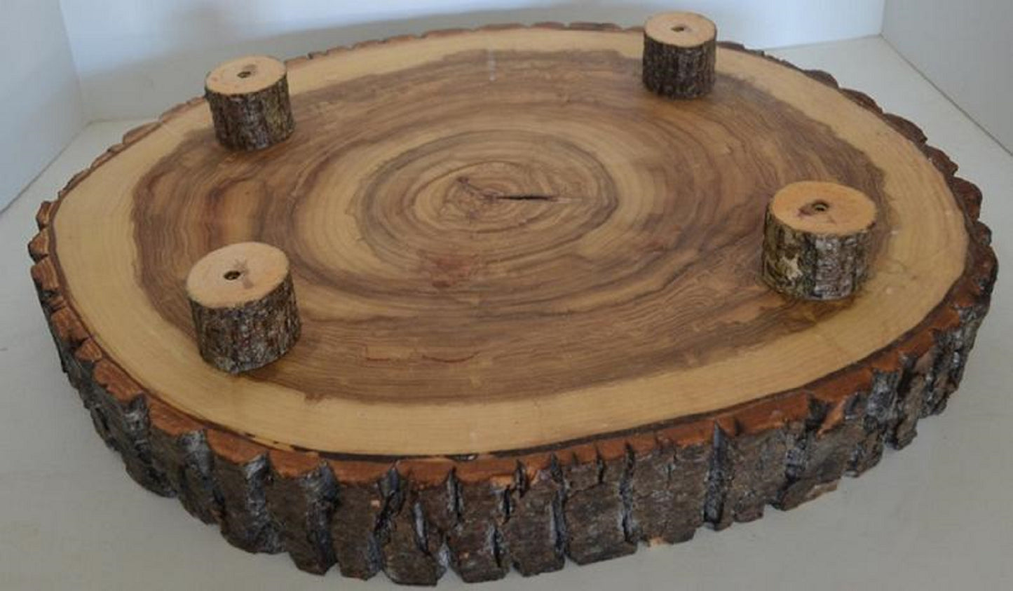 Moose Engraved Rustic Wood Slab, Charcuterie boards, Cutting Boards, Cake Stands, Serving Platters or Center Pieces With Bark