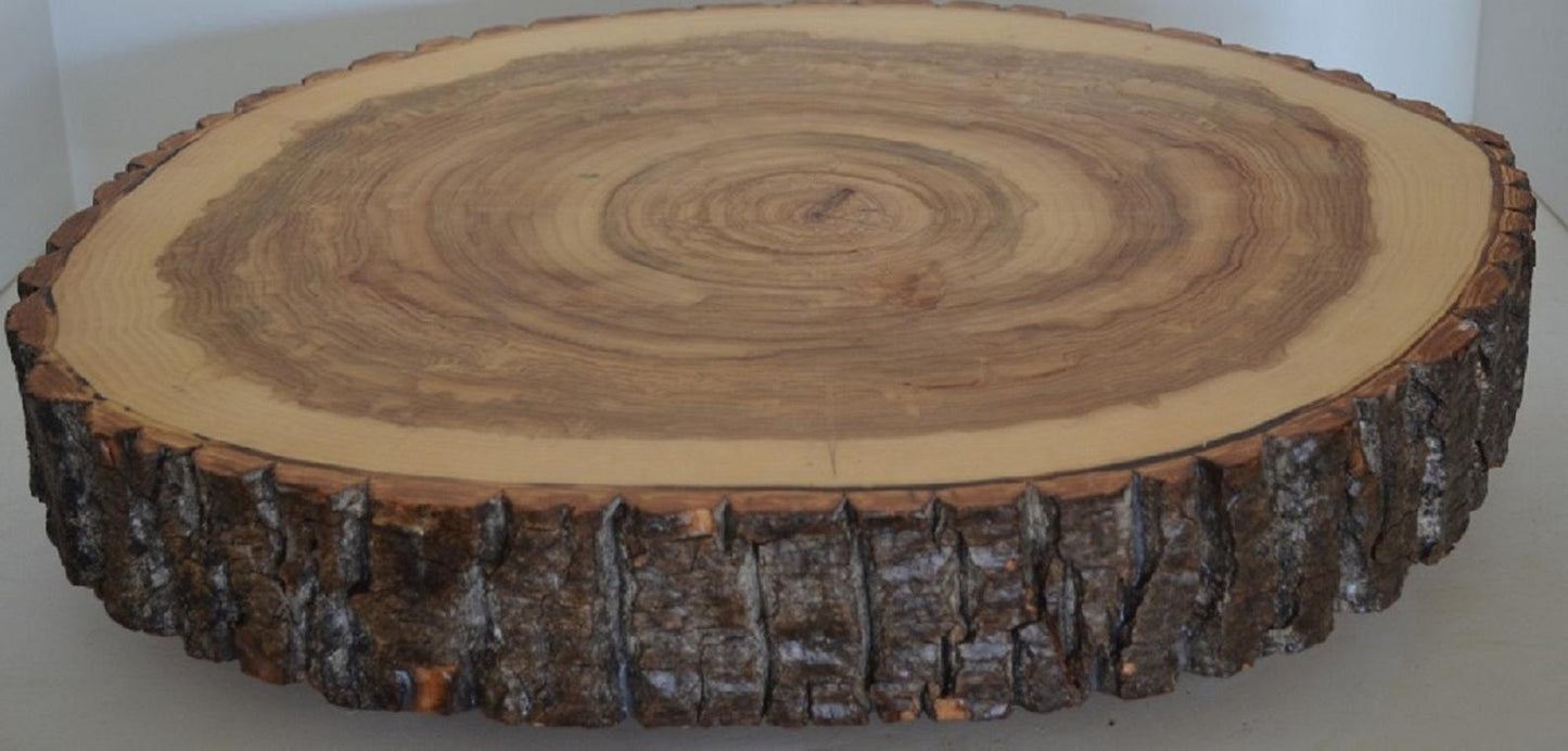 Balm of Gilead Wood Slice 16" to 18" Plus x 1 1/2"-2 Inch Thick With Food Grade Finish