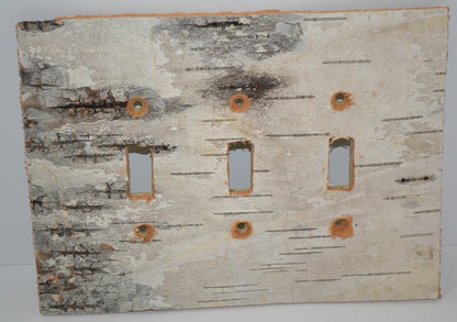 Birch Bark -No Sticks-Switch Plate, Receptacle and Rocker Plate Covers