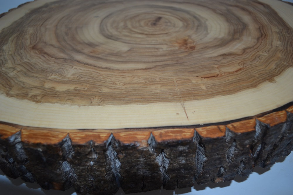 Rustic Wood Slab, Charcuterie boards, Cutting Boards, Cake Stands, Serving Platters or Center Pieces With Bark