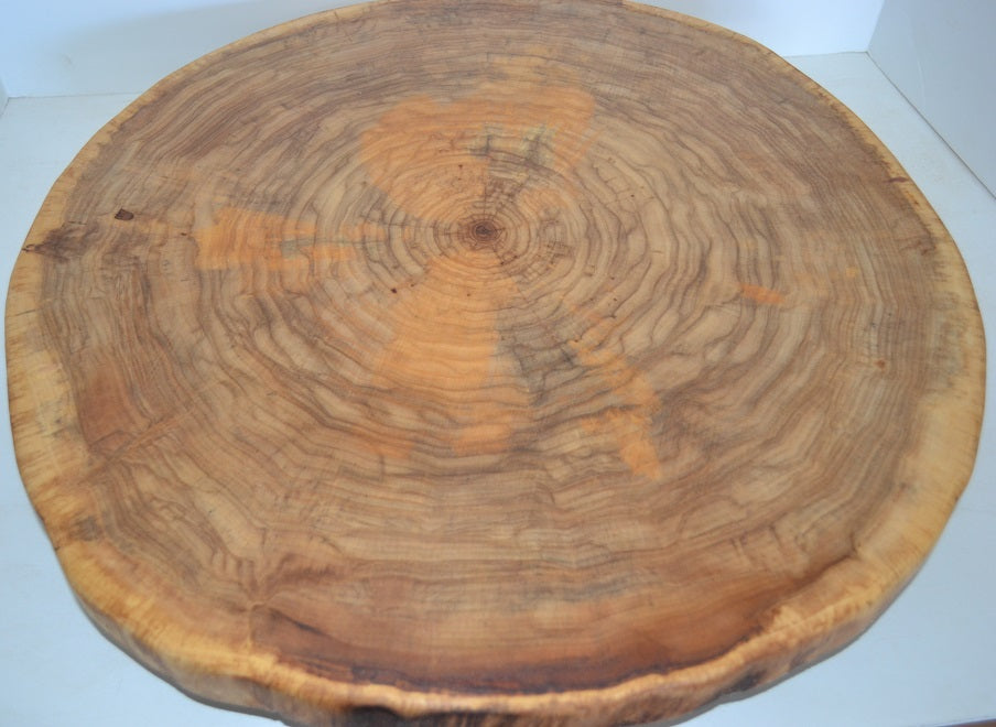 Rustic Log Slice Charcuterie board, Cutting Board, Cake Stand, Serving Platter or Center Piece Live Edge No Bark