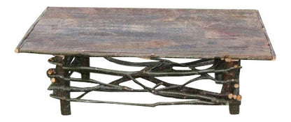 Rustic Log & Twig Coffee Table