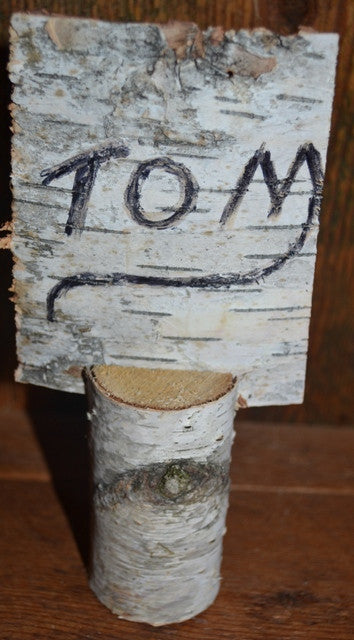 Birch Log Name Place Holder   <p>Twenty Logs  1" to 1 1/2" x   3" Tall